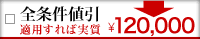 全条件値引き適用で120,000円